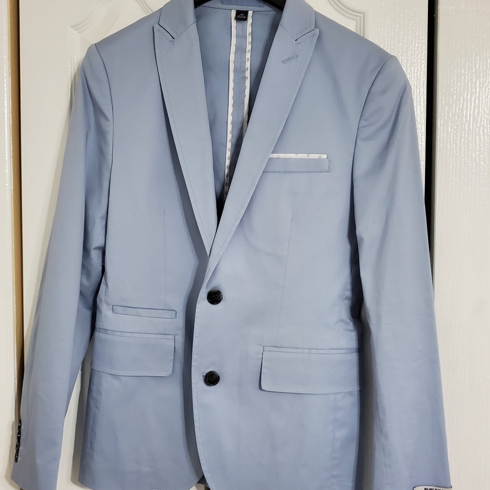 Baby blue INC Men's Slim-Fit sport jacket